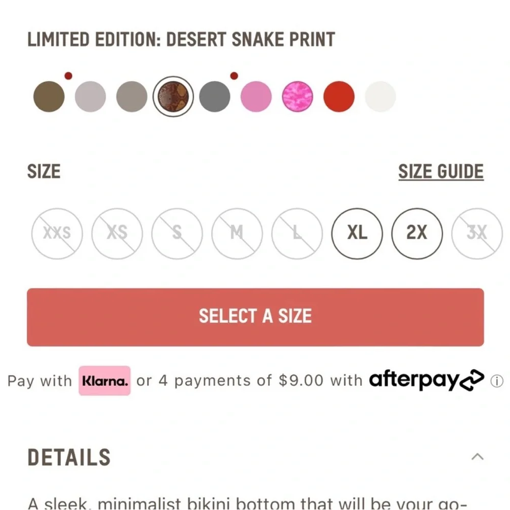 SKIMS Snake Bikini Bottom
